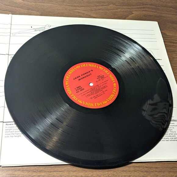Vintage Jane Fonda's Work-Out Record 2 Disc Vinyl - Picture 4 of 5